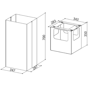 Nastavak dimnjaka Kit Isola H700 X